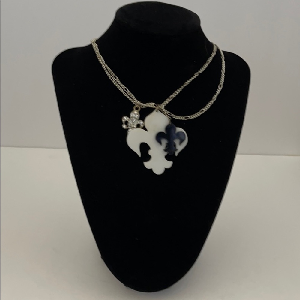 COPY - Fleur De Lis Necklace with 3 Piece Pendant